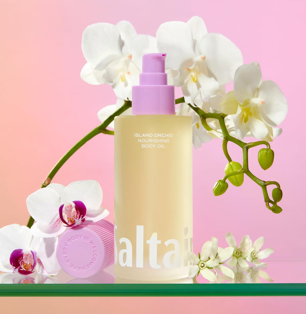 Saltair oil absorbs quickly for a radiant after-shower glow