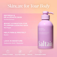 Saltair orchid extract close-up highlighting hydrating skincare ingredients.