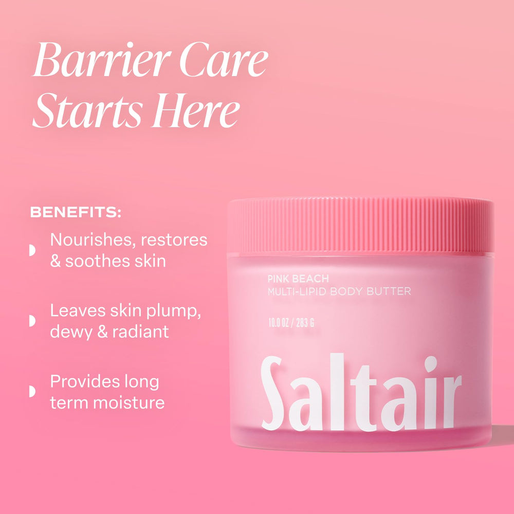 Saltair Pink Beach fragrance swirl conveys island warmth and soothing aroma.