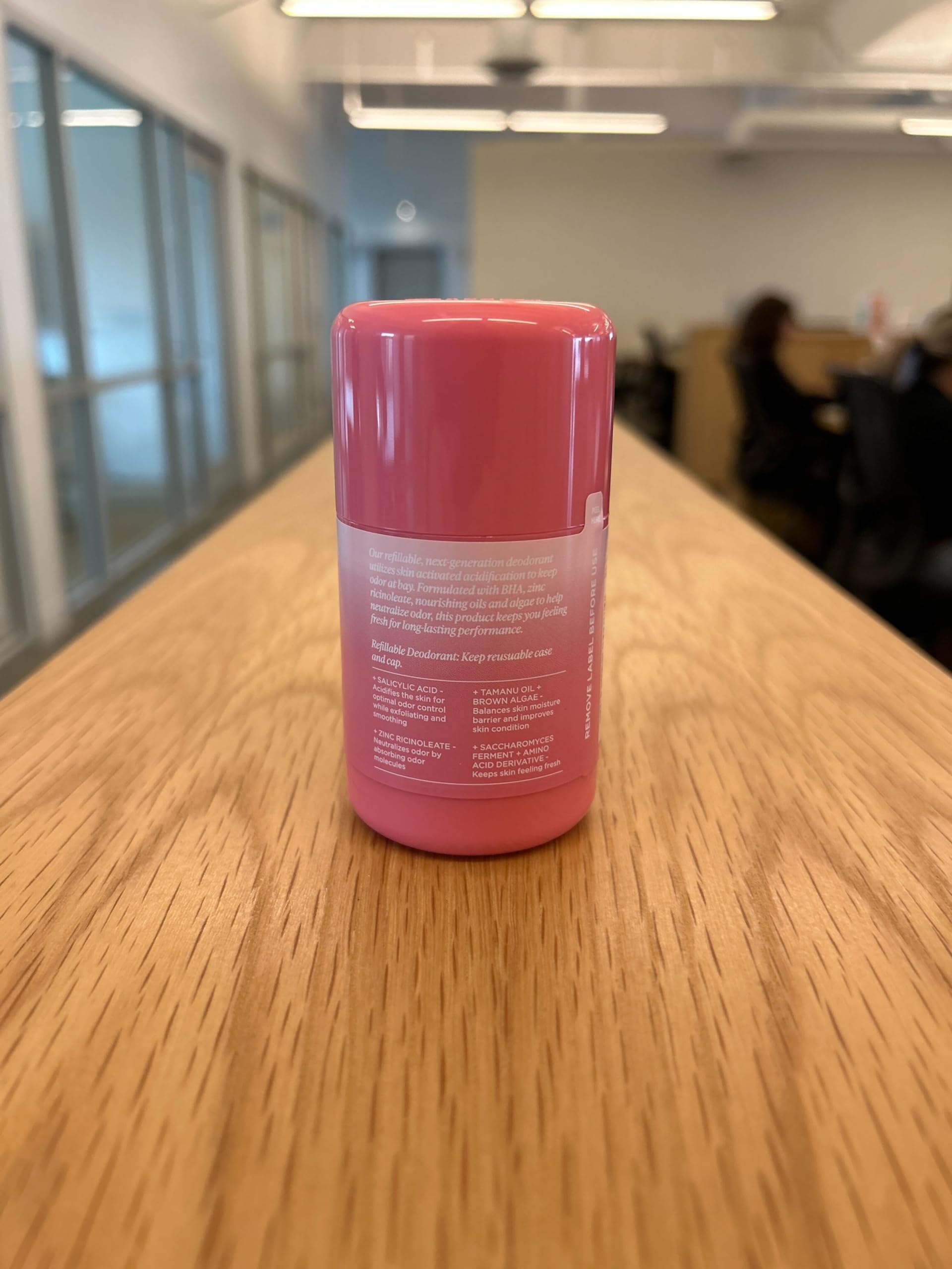 Saltair Pink Beach lifestyle shot implies everyday use and confidence.