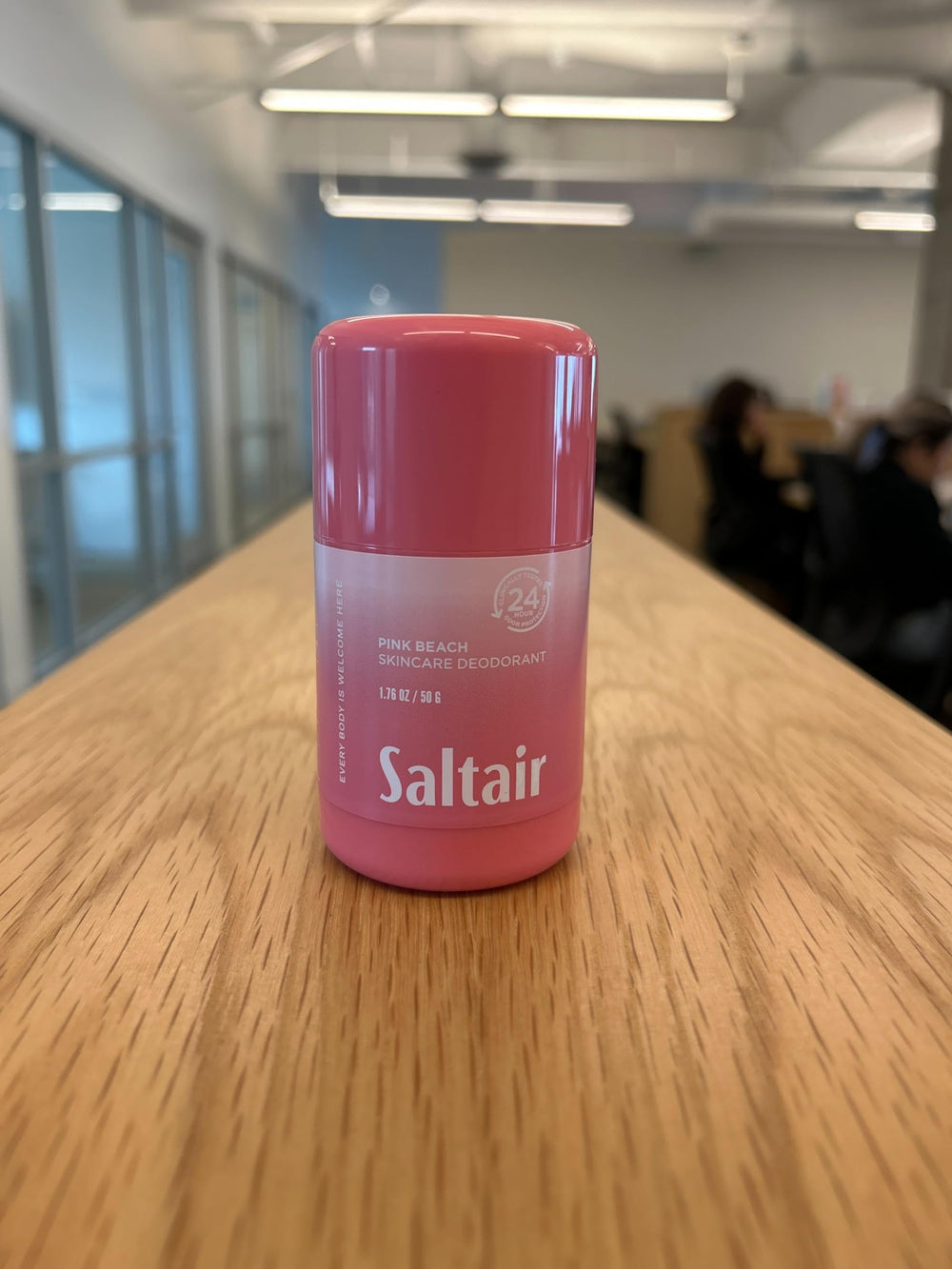Saltair Pink Beach natural ingredients icons showcase skin-friendly care.