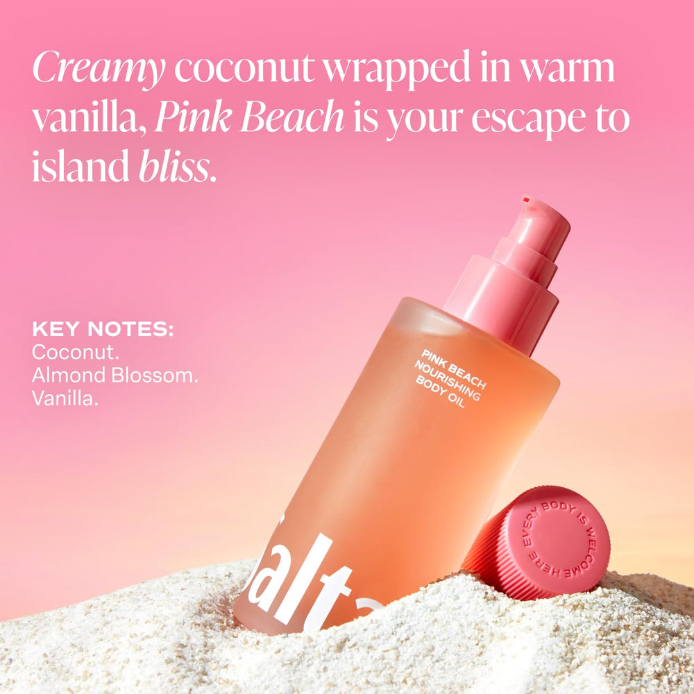 Saltair post-shower routine step for dry skin hydration.
