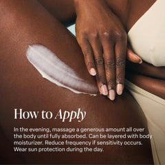 After use, Saltair Retinol Revive Night Lotion promotes calmer, hydrated-looking skin.