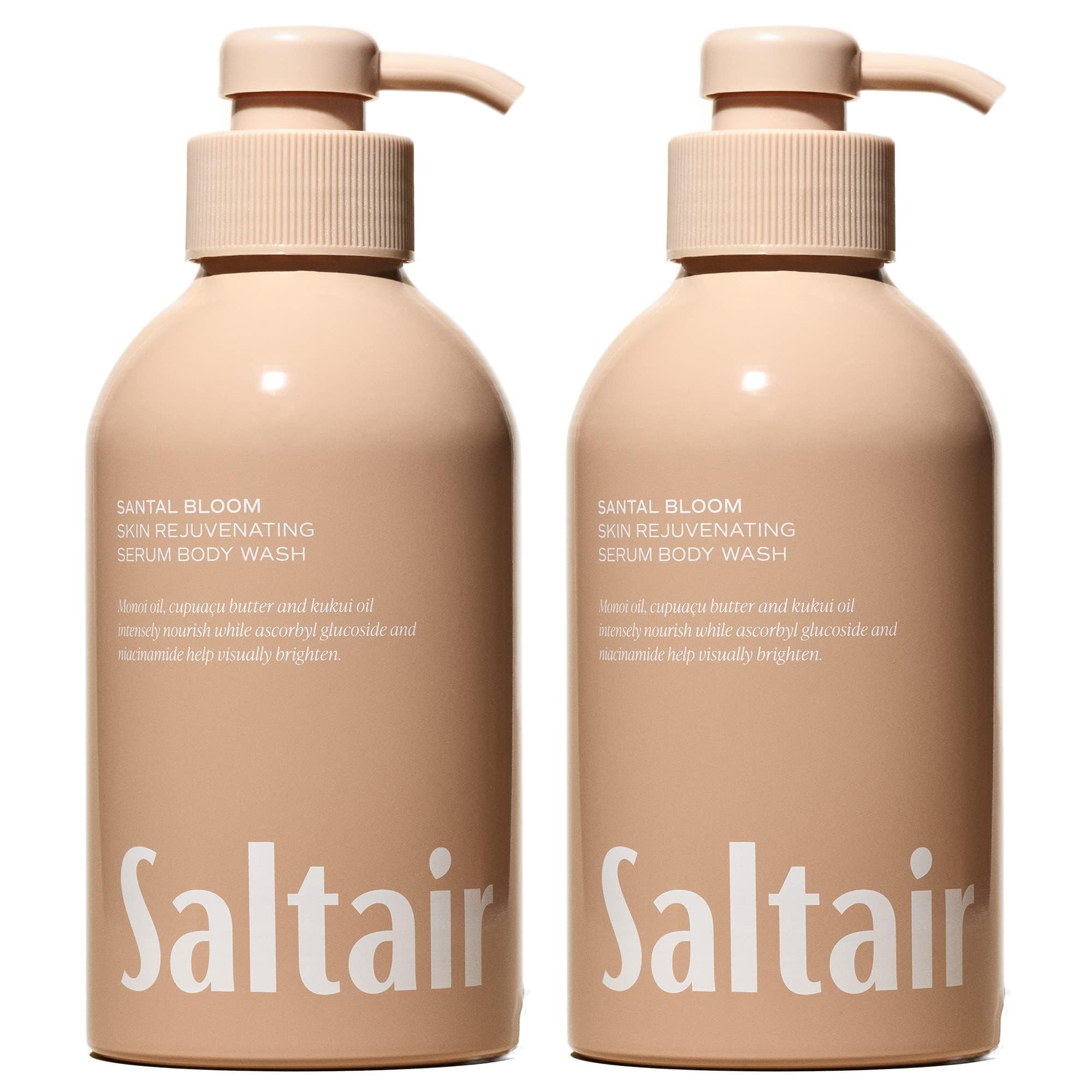 Saltair Santal Bloom bottle front with moisturizing gel for daily use