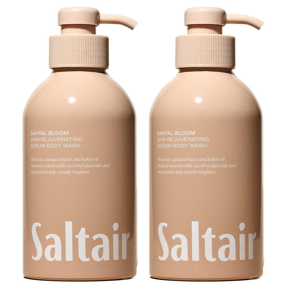 Saltair Santal Bloom bottle front with moisturizing gel for daily use