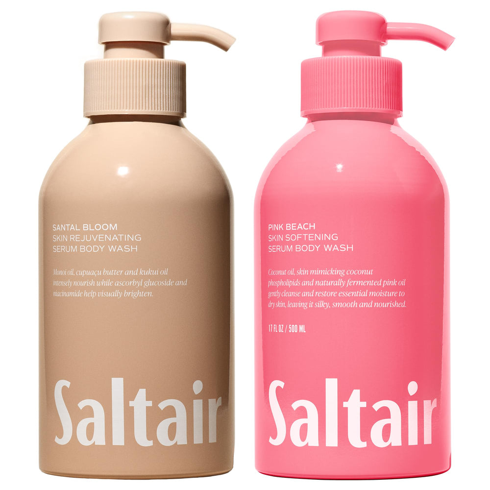 Saltair Santal Bloom bottle-pump delivers rich cleansing for daily use.