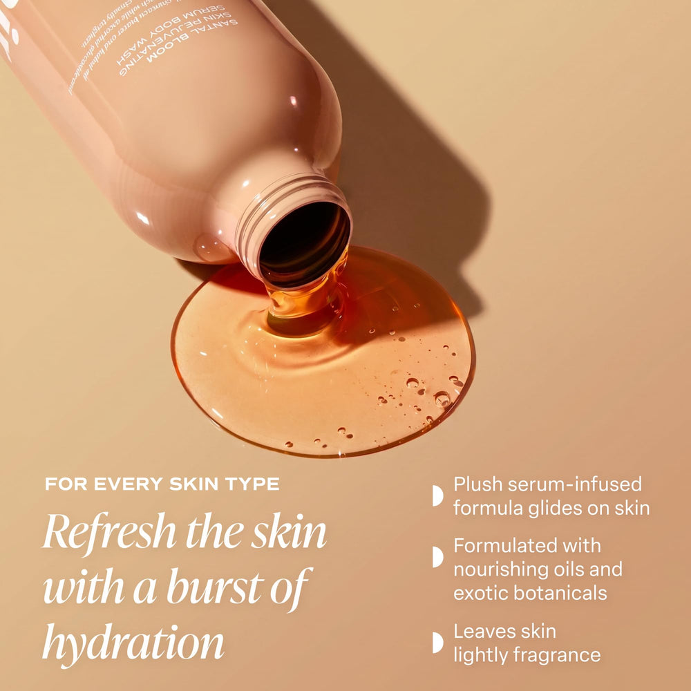 Saltair Santal Bloom bottle pump close-up showing easy dispensing