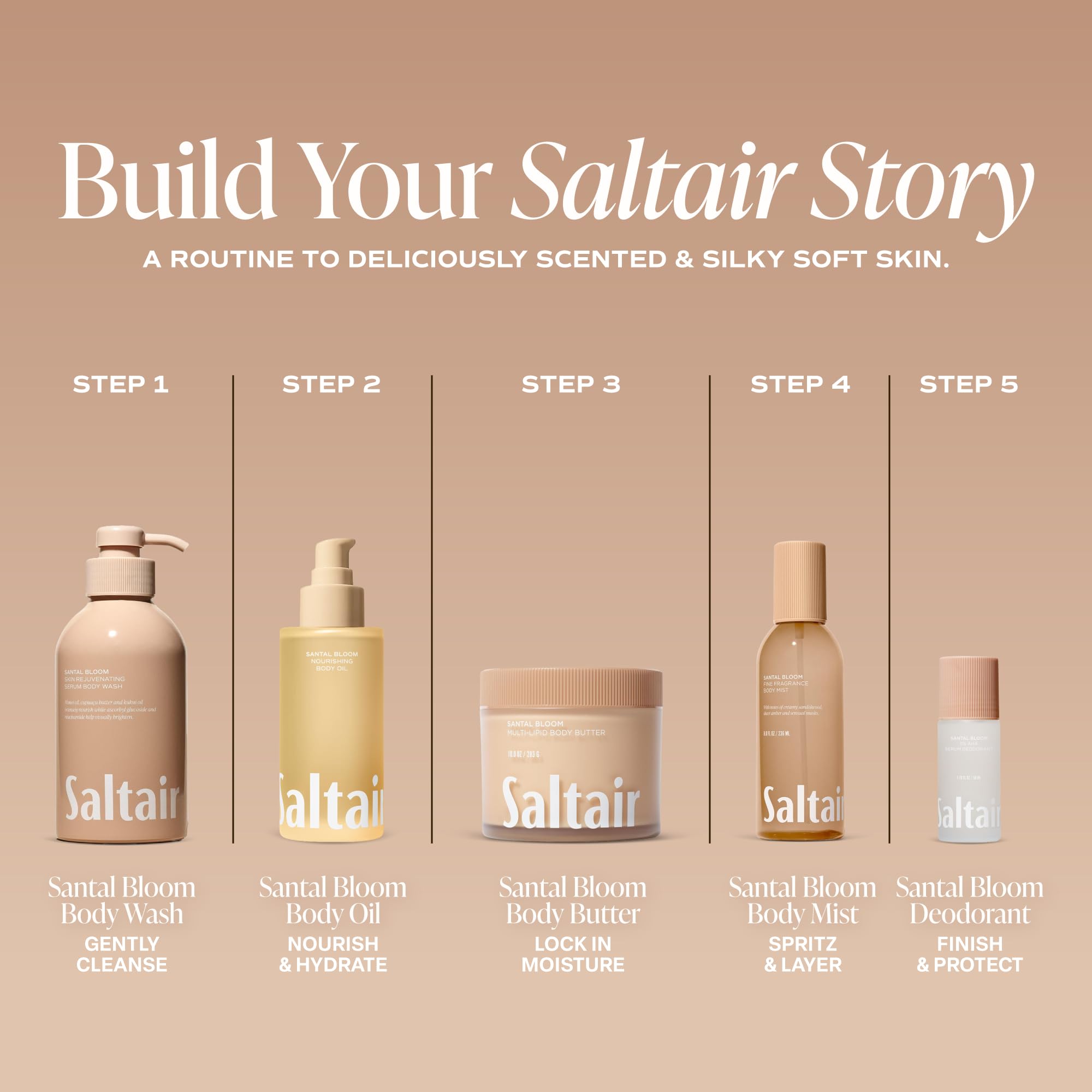 Saltair Santal Bloom vegan cruelty-free label on packaging