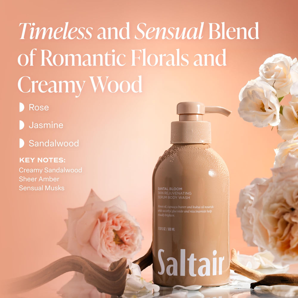 Saltair Santal Bloom creamy lather ready for cleansing