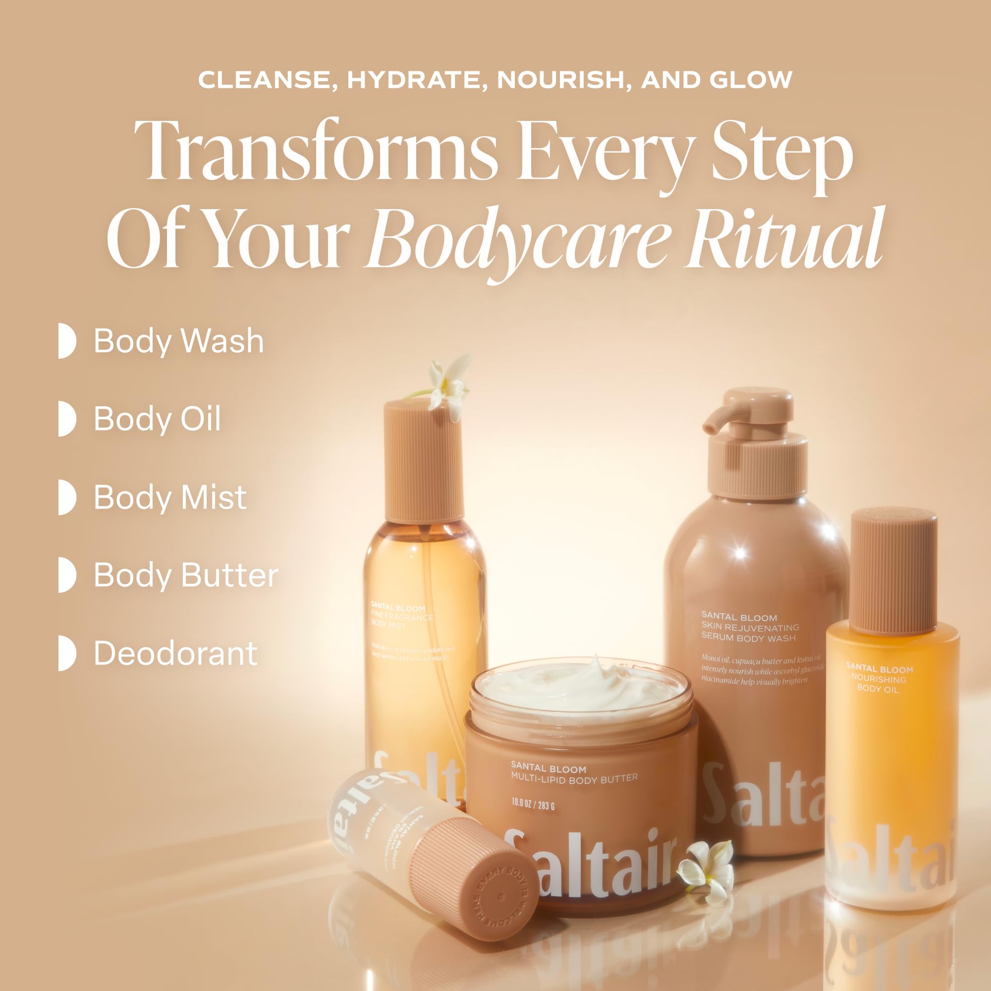 Saltair Santal Bloom 2x17oz packaging layout