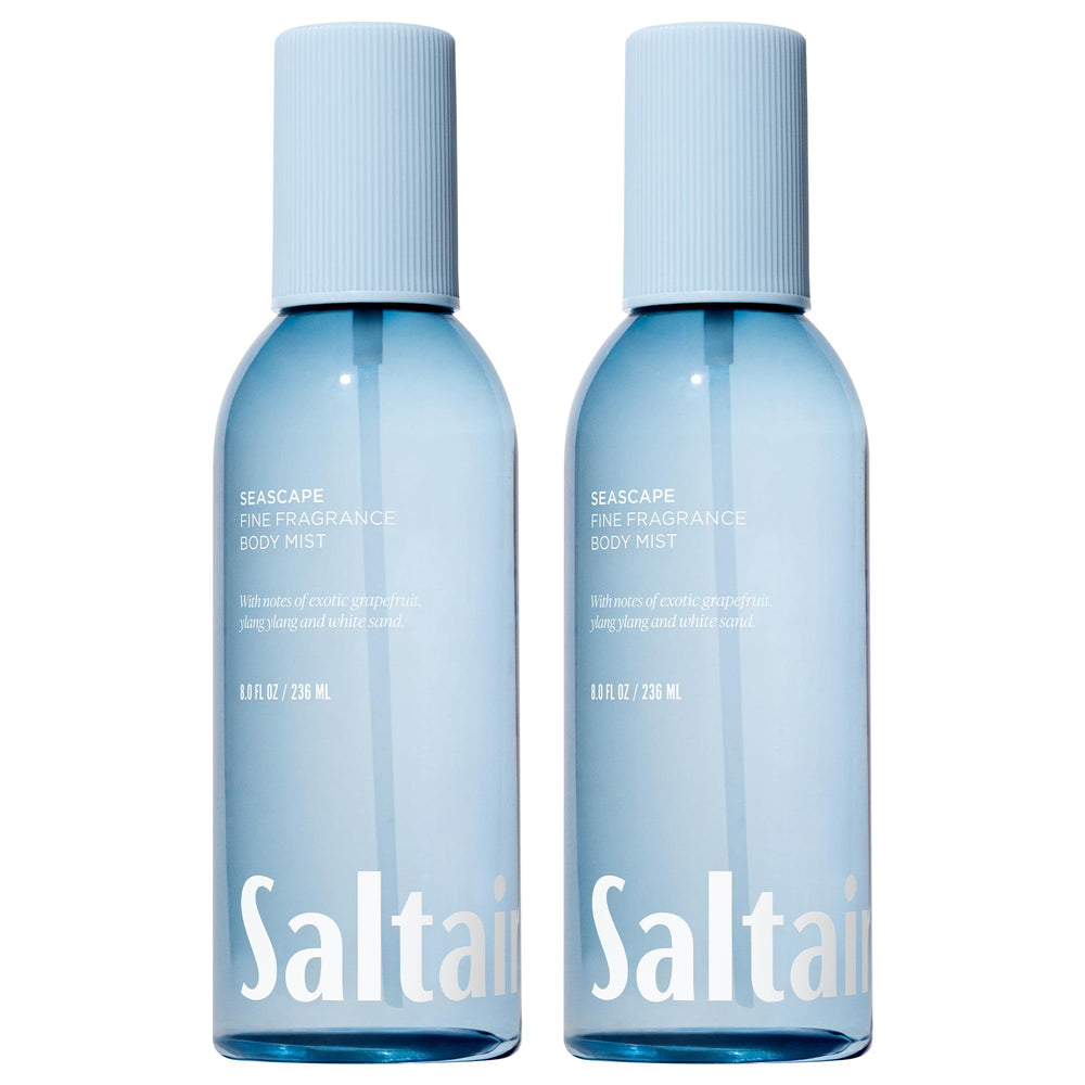 Saltair Seascape bruma corporal en botella para aroma duradero.
