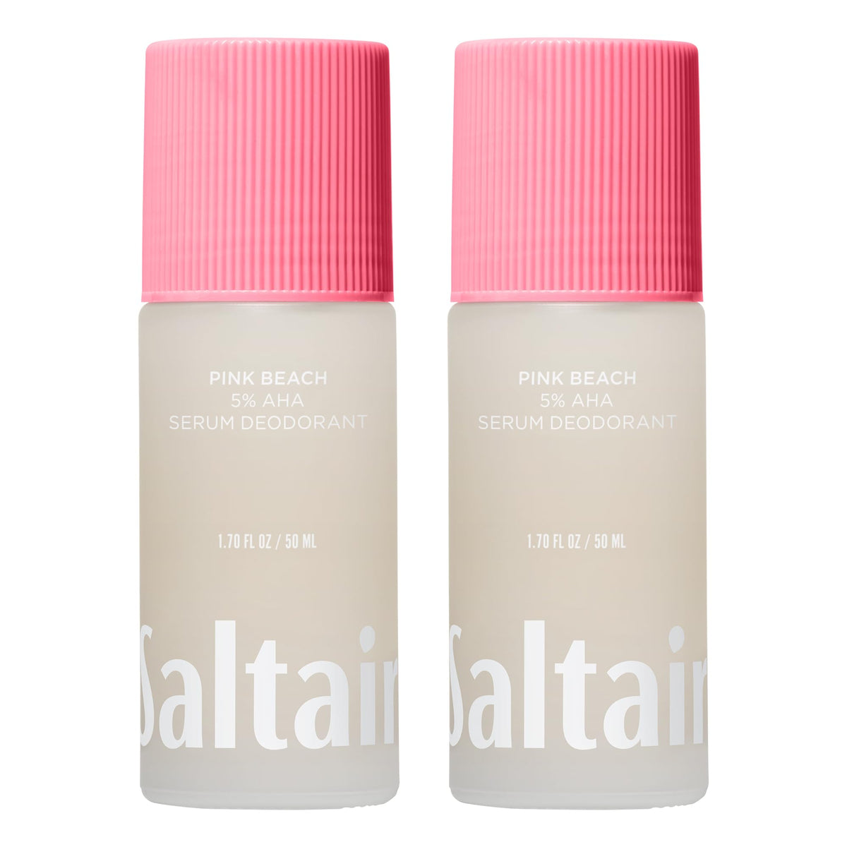 Saltair Serum Deodorant 2-pack on display highlighting long-lasting odor protection.