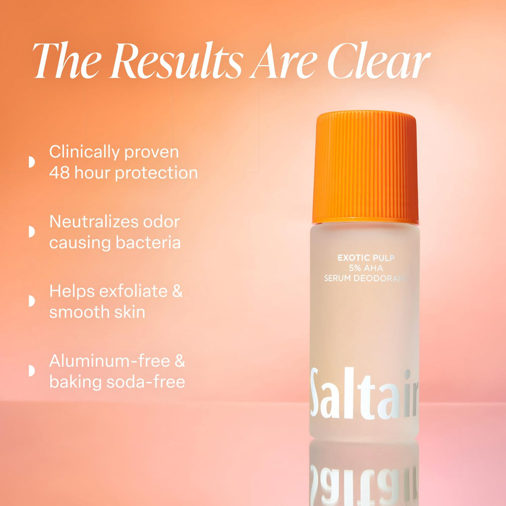 Saltair Serum Deodorant 2-pack bottles showing travel-ready packaging