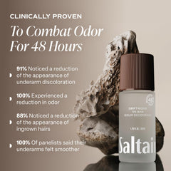 Saltair Serum Deodorant 2-Pack Travel Bottles ready for trips and daily use.