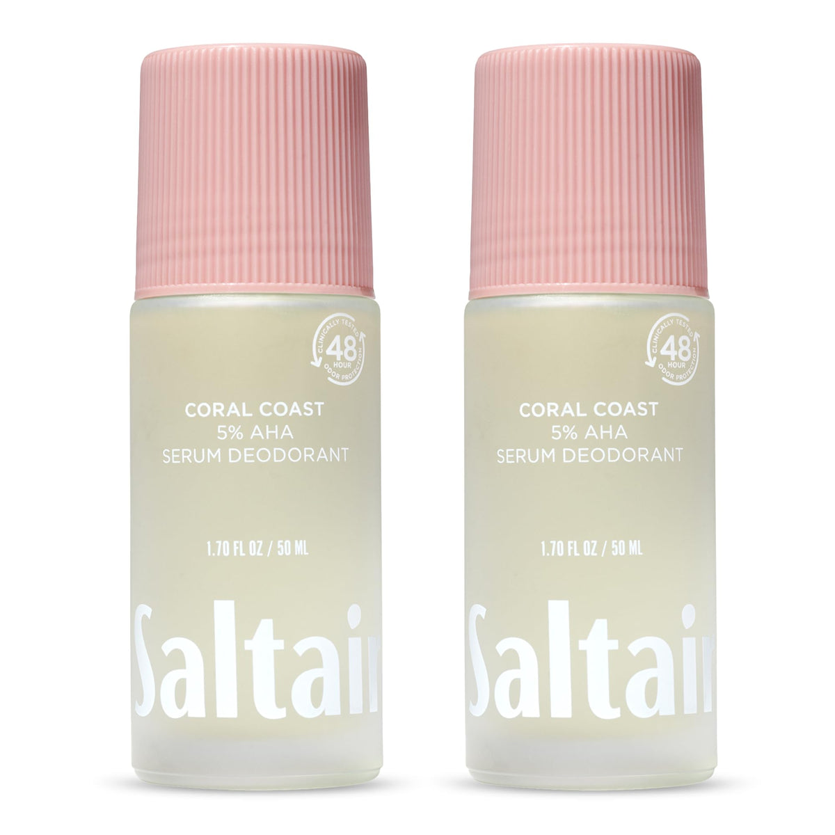 Saltair Serum Deodorant bottle pour delivers all-day freshness