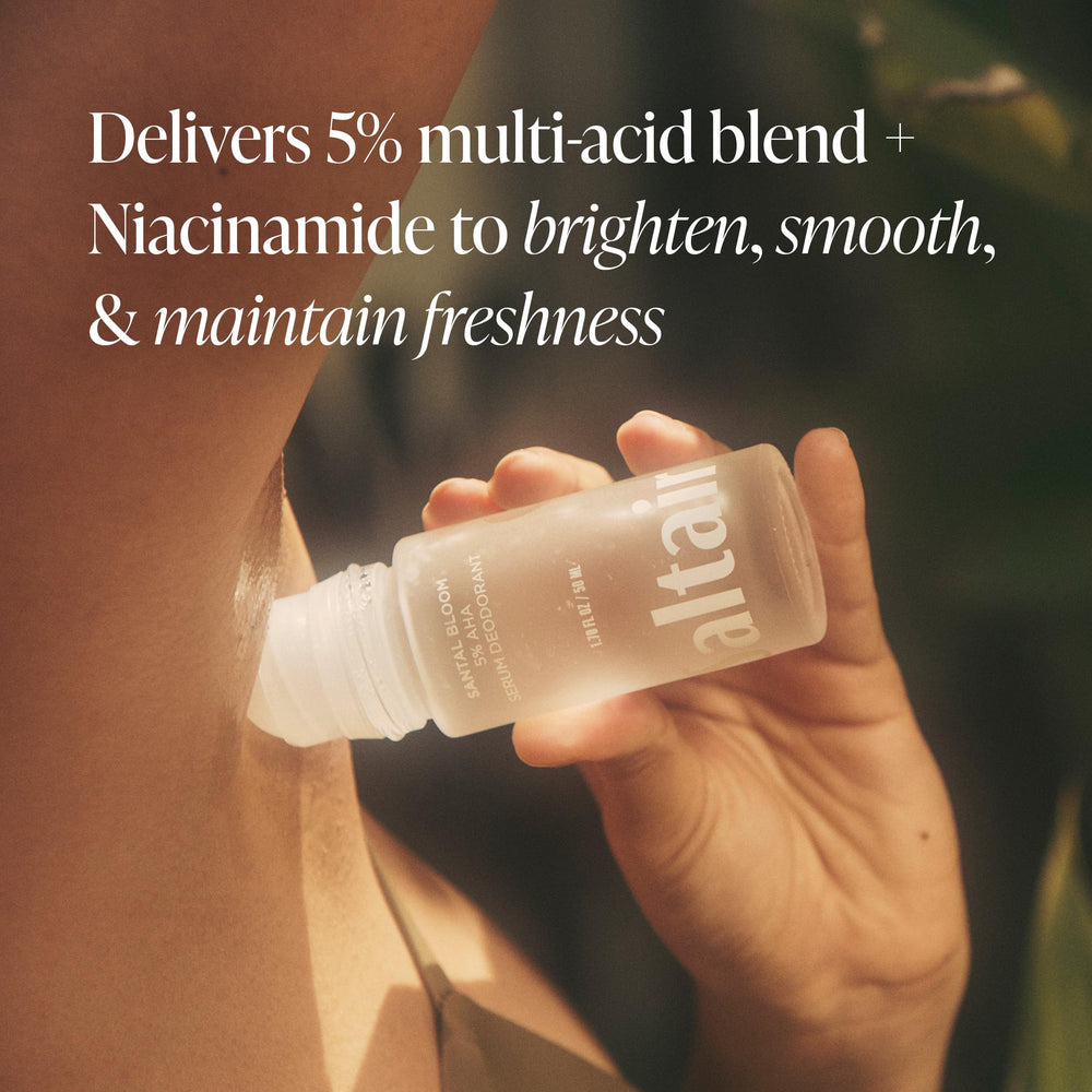 Saltair Serum Deodorant packshot emphasizes travel-friendly TSA packaging