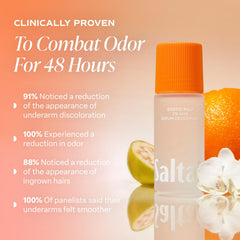 Saltair Serum Deodorant roll-on application demonstrates smooth glide