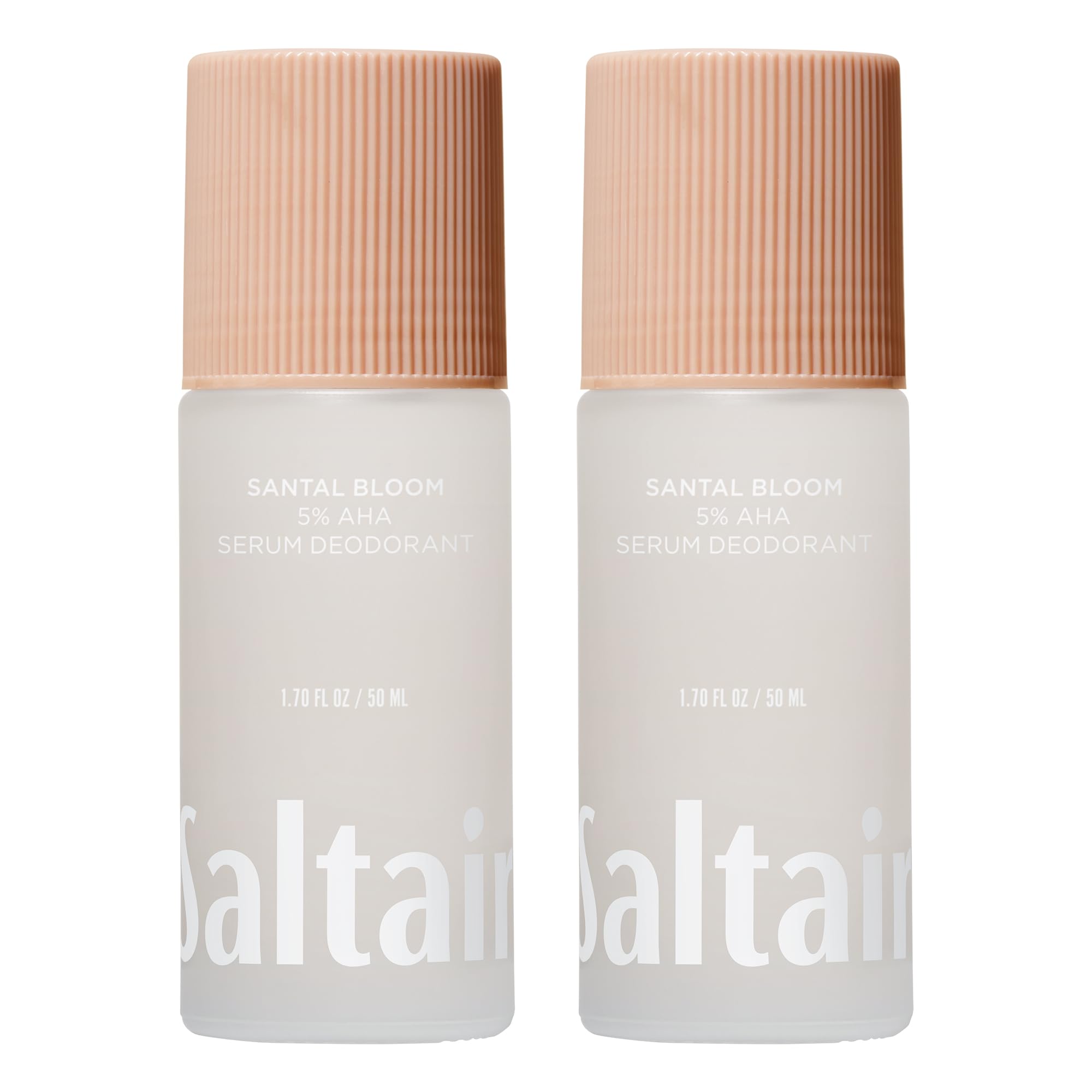 Saltair Serum Deodorant Santal Bloom bottle demonstrates all-day odor control.