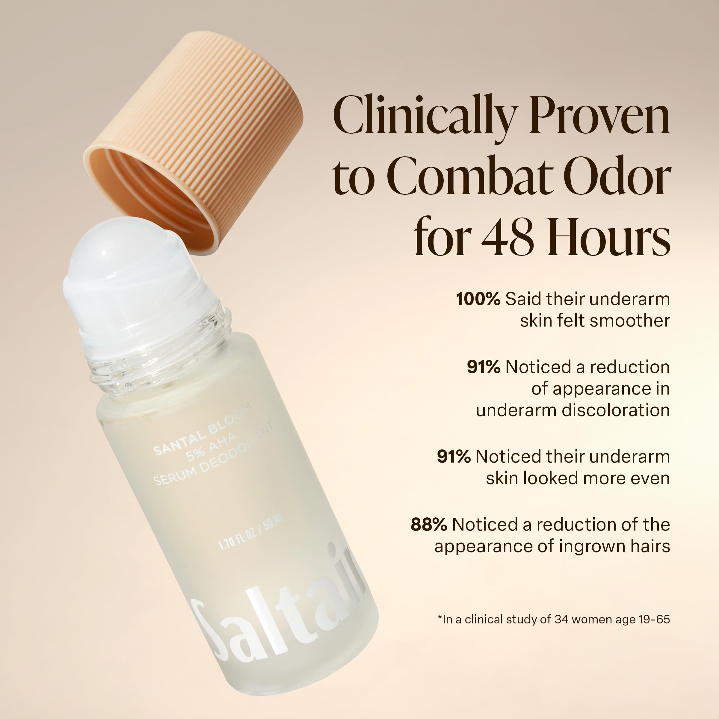 Saltair Serum Deodorant Coral Coast scent evokes tropical freshness