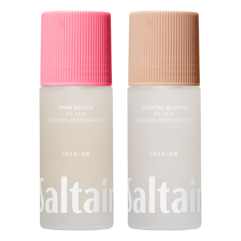 Saltair Serum Deodorant Pink Beach bottle, long-lasting freshness for everyday use.