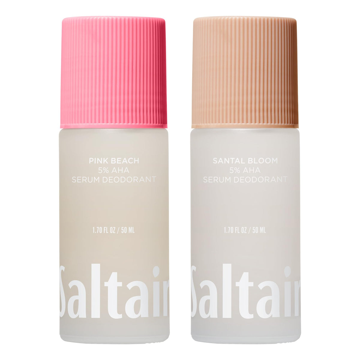Saltair Serum Deodorant Pink Beach bottle, long-lasting freshness for everyday use.