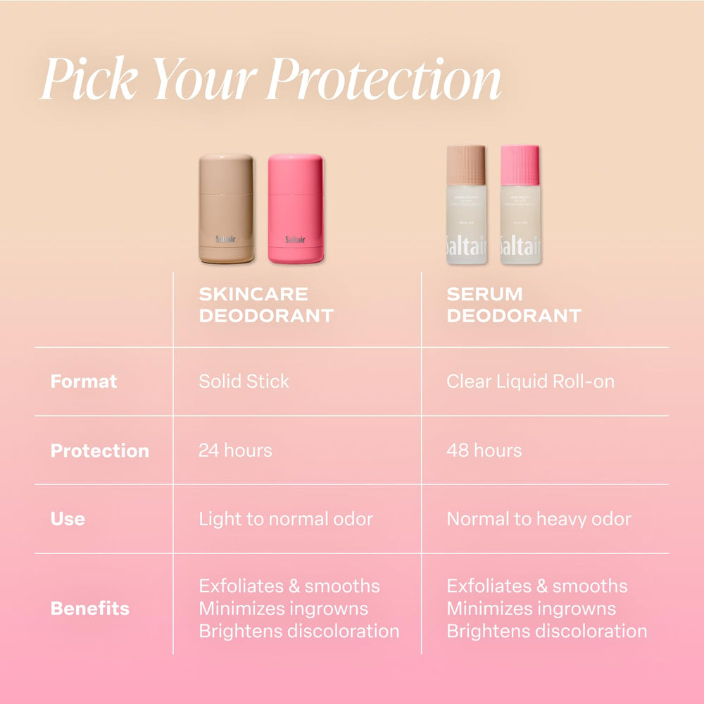 Saltair Serum Deodorant Santal Bloom rolled-on, smooth glide and aluminum-free protection.