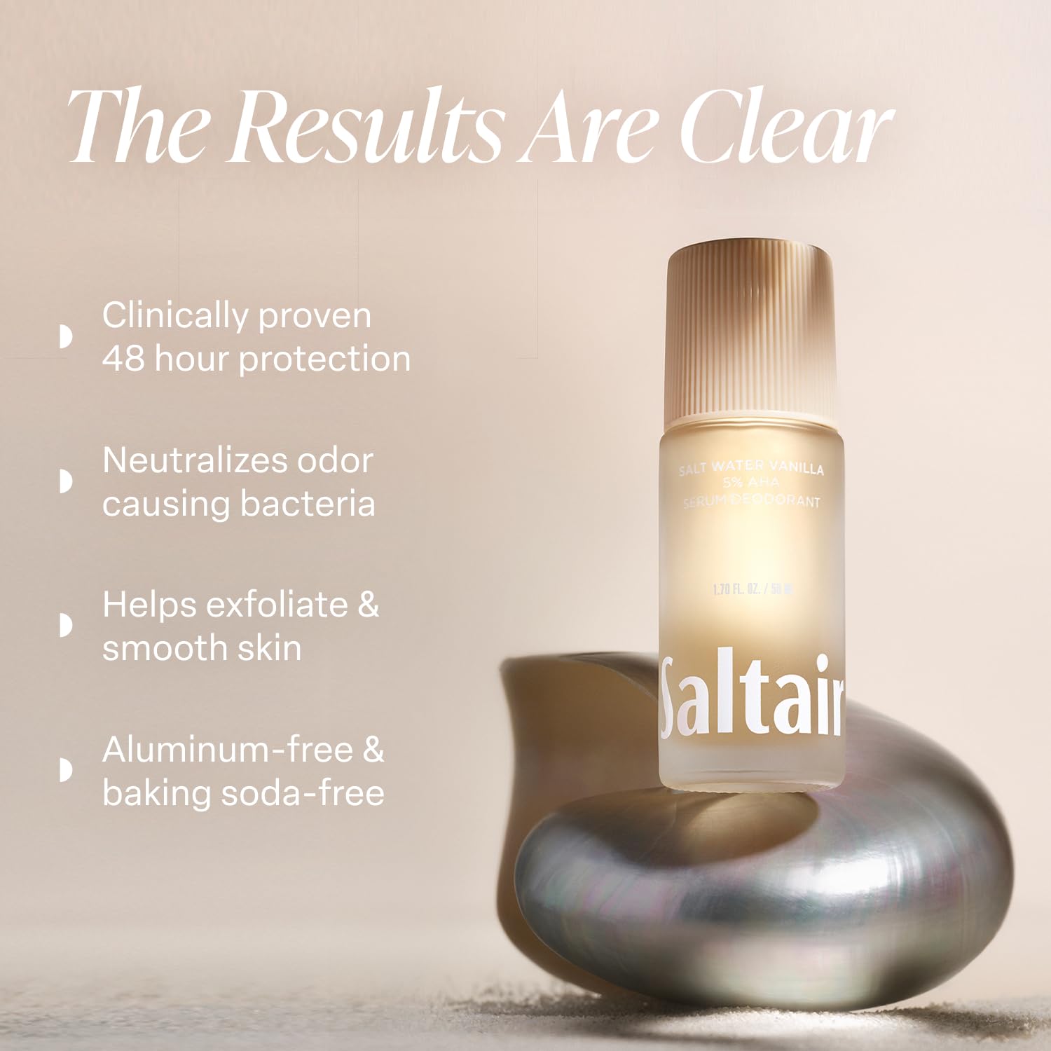 Saltair Serum Deodorant 2-pack packaging shown for travel or gifting.