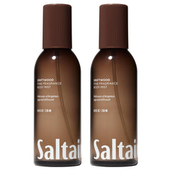 Saltair SHEA body mist bottle delivering hydration and a fresh scent.