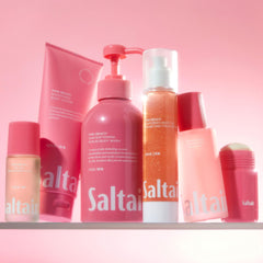 Saltair silky texture close-up highlighting rapid absorption.