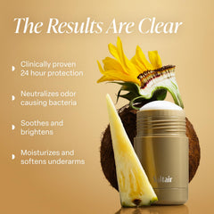 Close-up of Saltair deodorant application texture for smooth glide