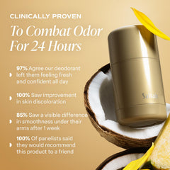 Saltair deodorant ingredients close-up with probiotic ferment for gentle odor control