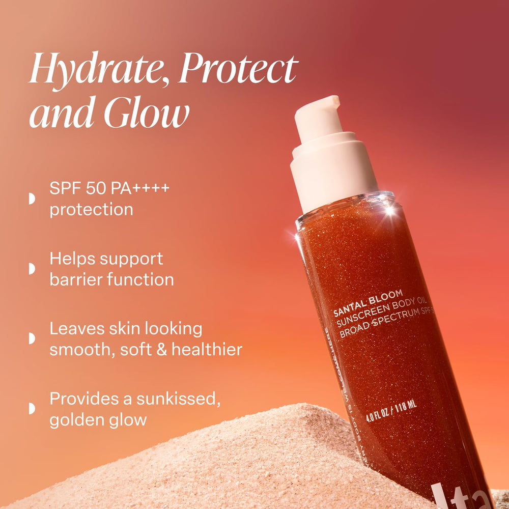 Saltair SPF Body Oil dry-oil-texture highlights fast-absorbing hydration without greasiness.