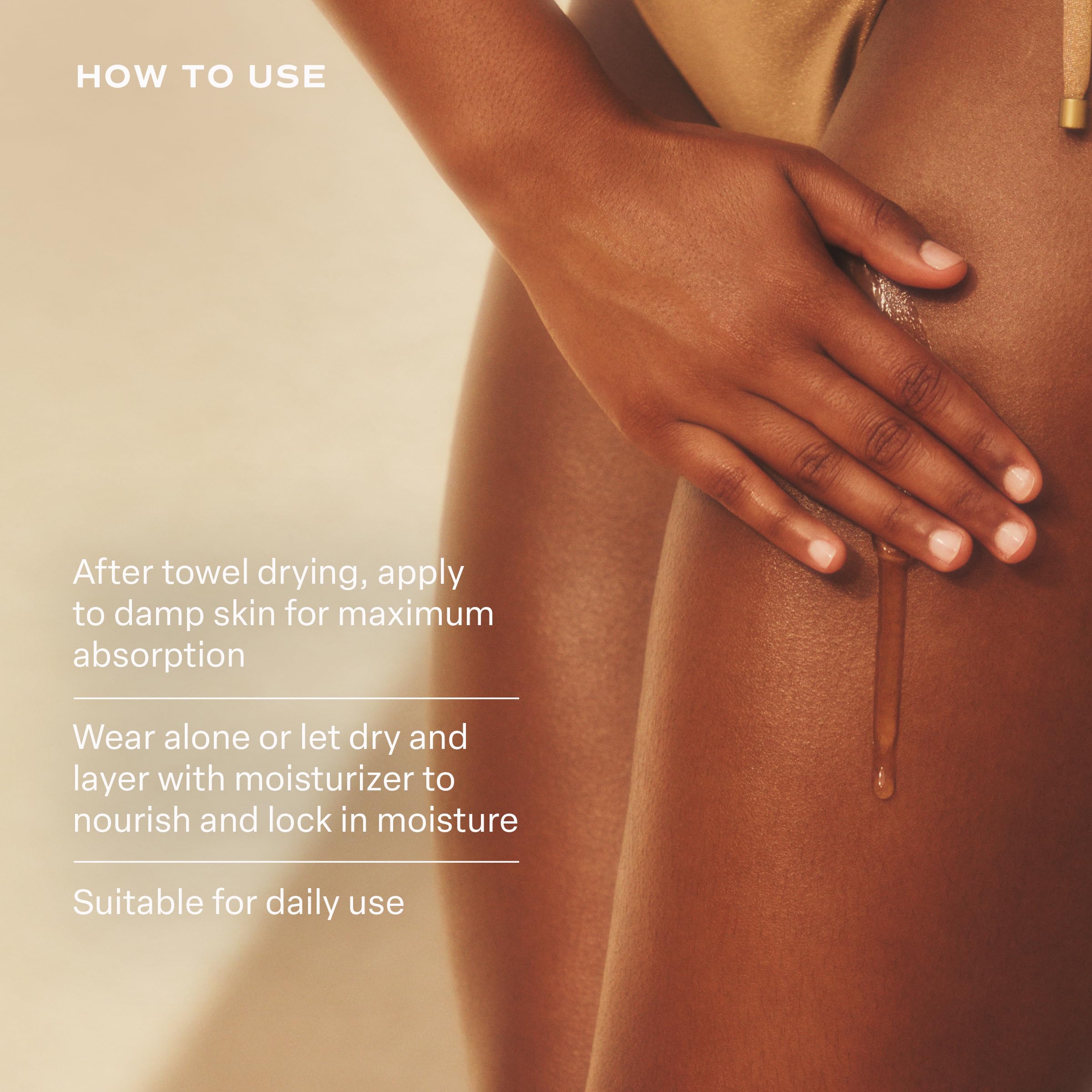 Saltair Vitamin C Body Serum after shower ritual promoting hydrated softness.