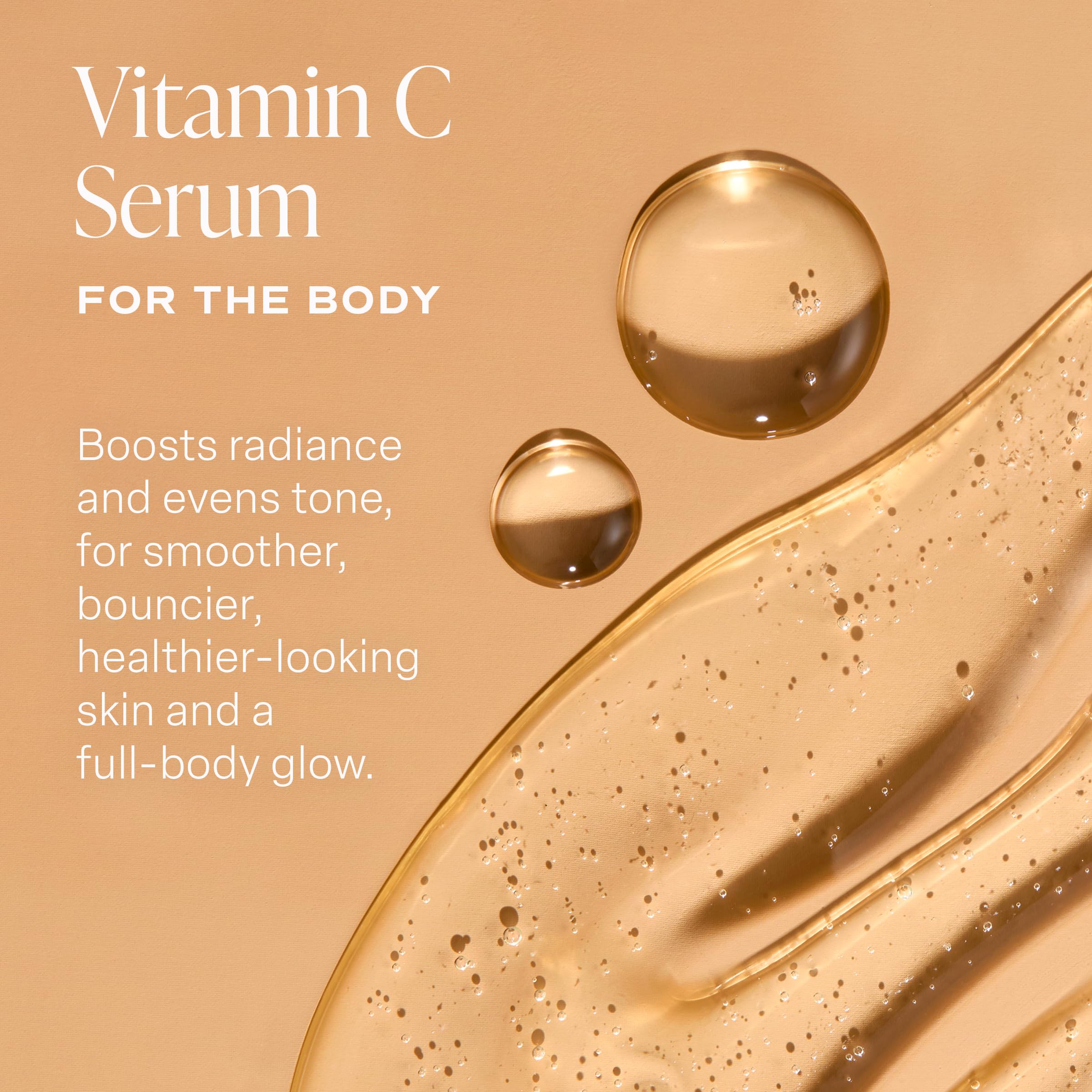 Saltair Vitamin C Body Serum application on arm highlights even-toned glow.