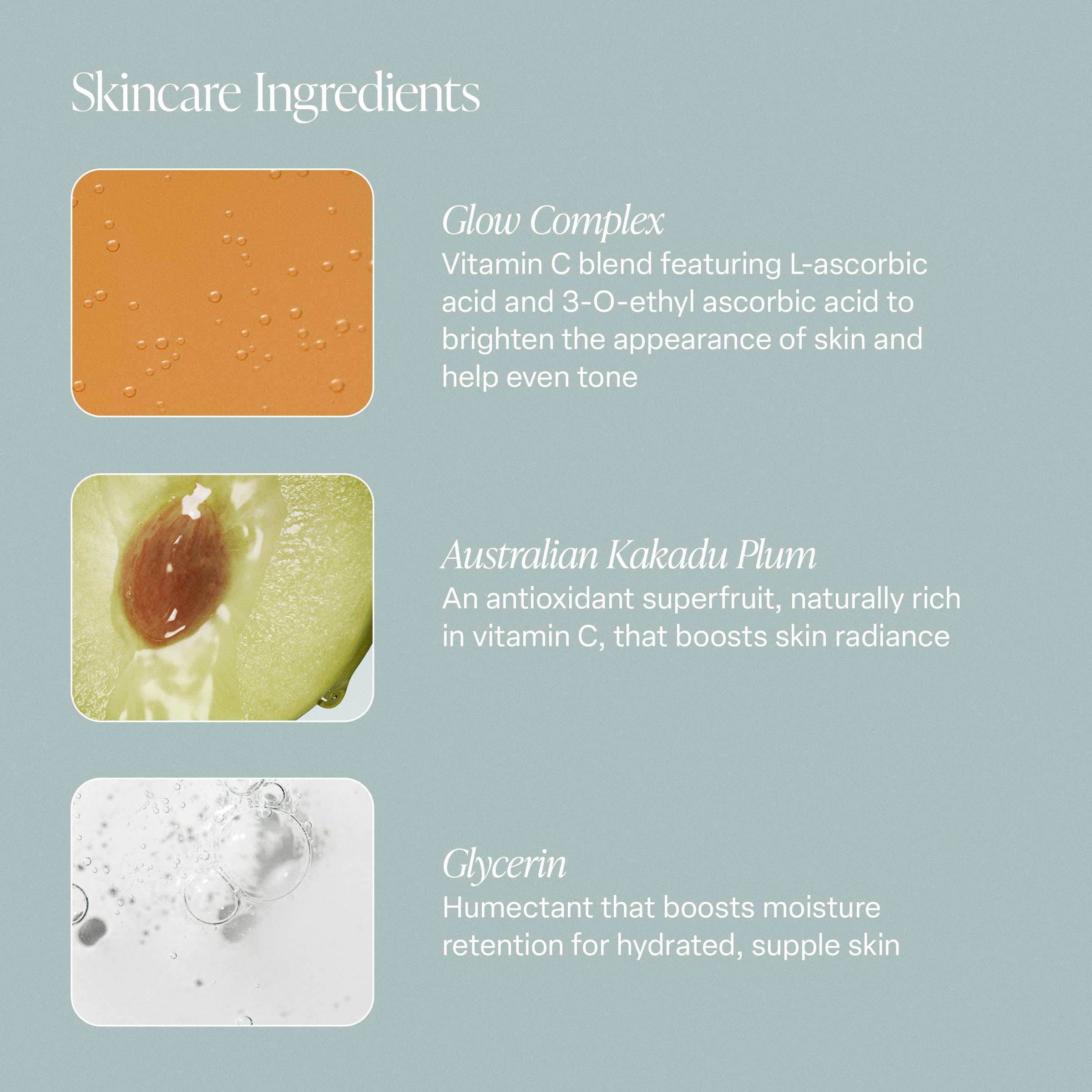 Saltair Vitamin C Body Serum texture close-up showing featherlight feel.