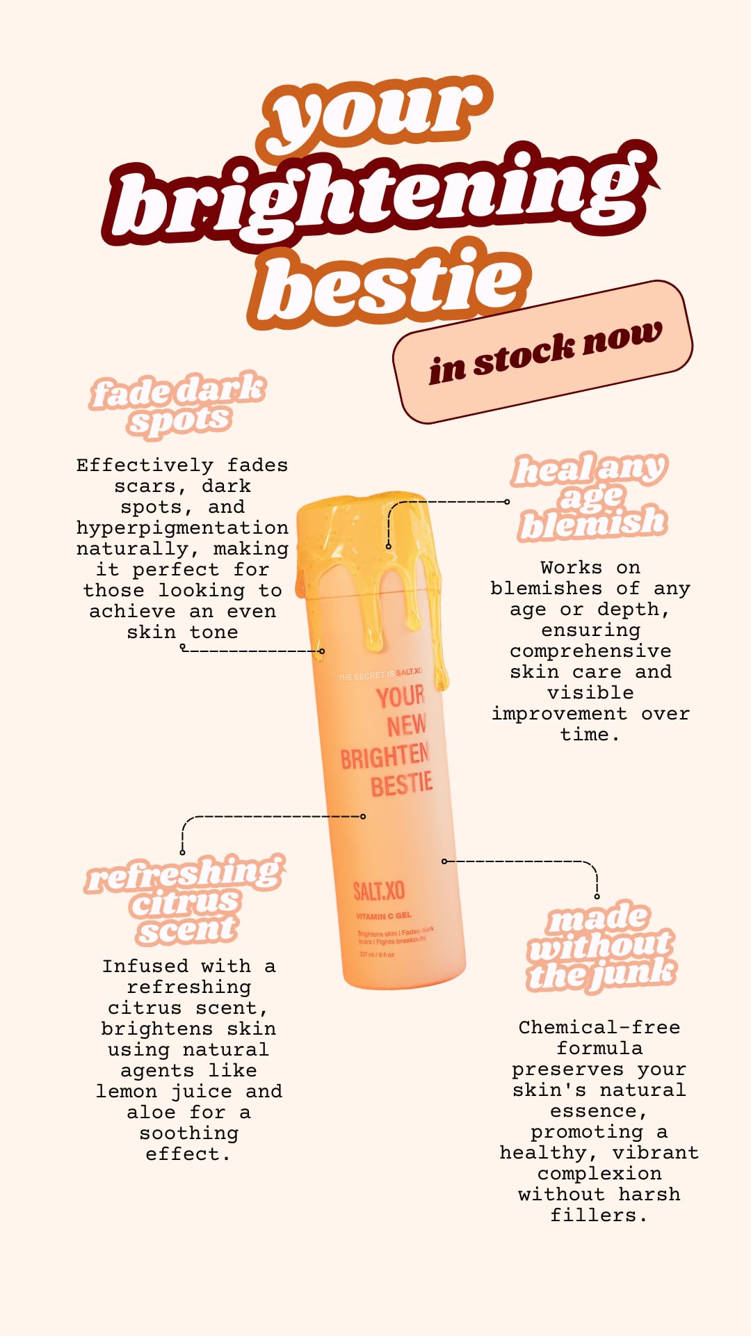 salt.xo vitamin c shower gel bathroom scene suggests refreshing rinse experience