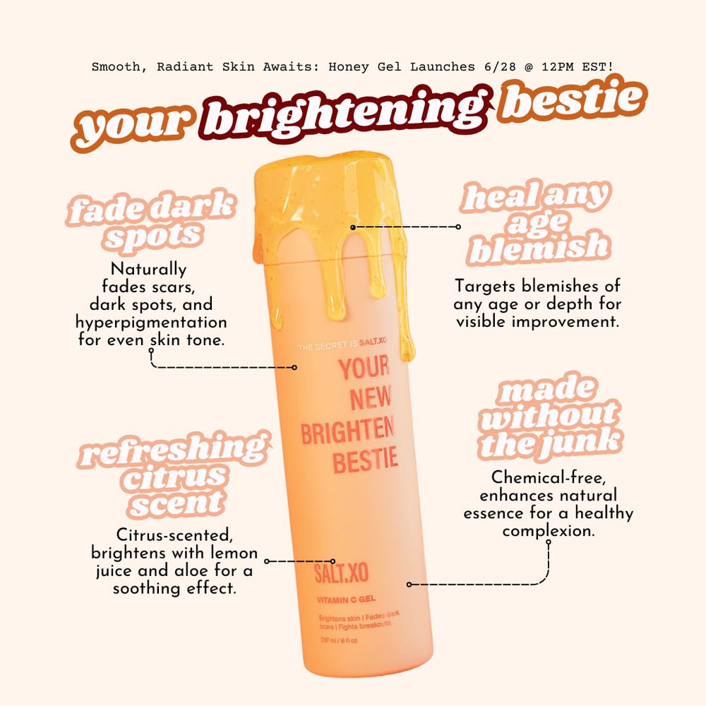 salt.xo vitamin c shower gel foaming gel on skin for face and body care