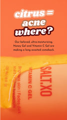 salt.xo vitamin c shower gel lemon-aloe swatch highlights citrus soothing skin care