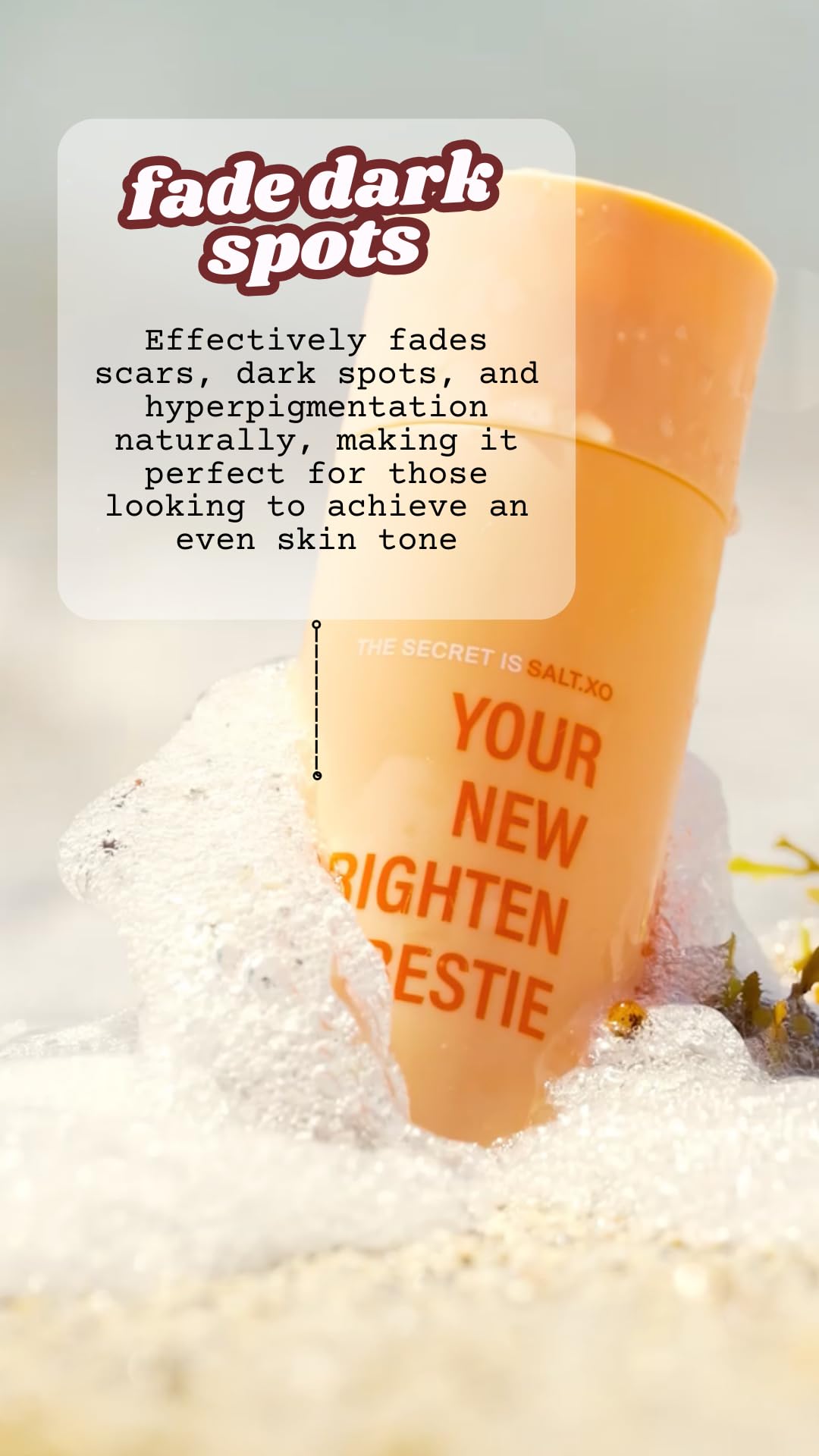 salt.xo vitamin c shower gel pump dispenser enables easy, mess-free routine