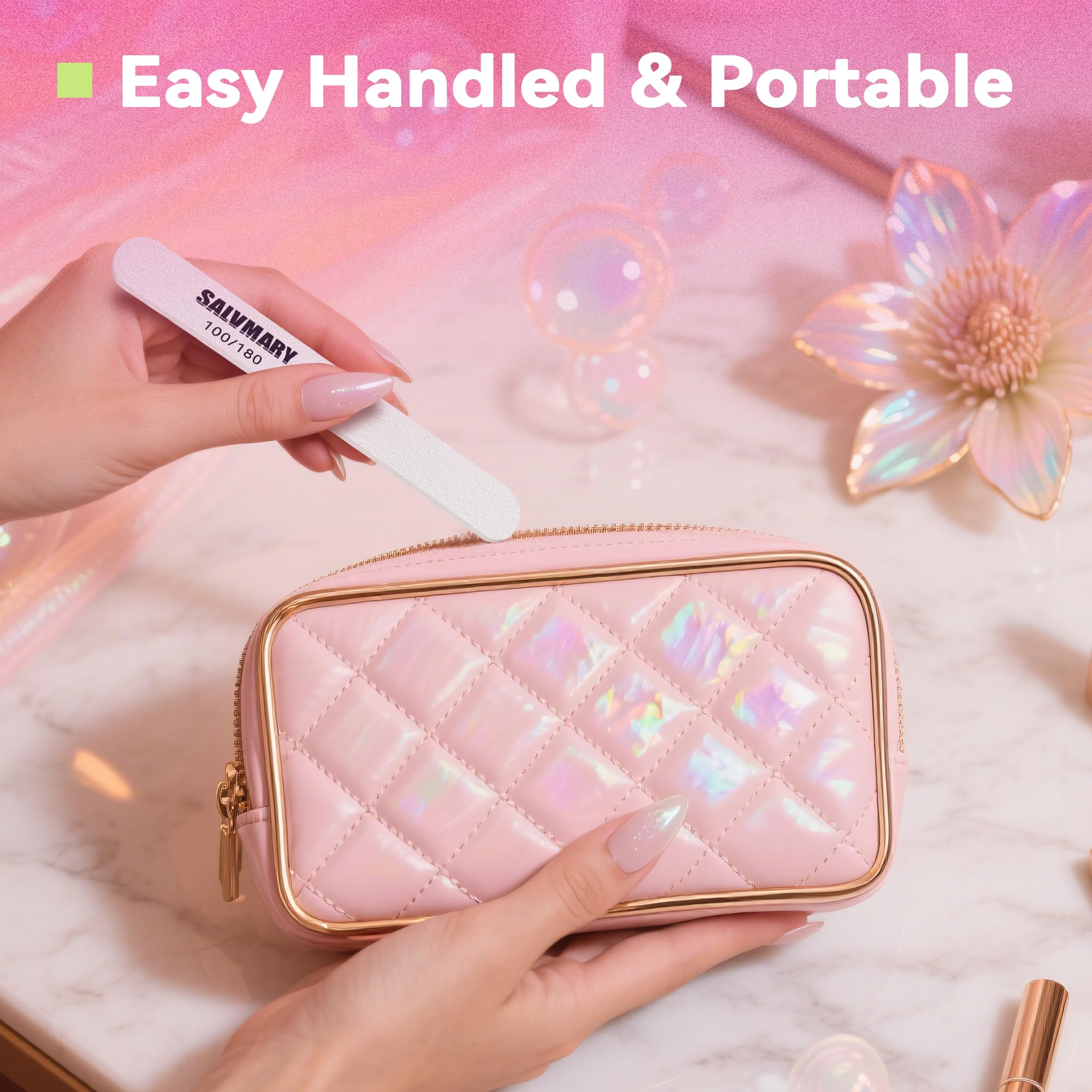 SALVMARY professional-grade files suitable for salon and home manicure routines.