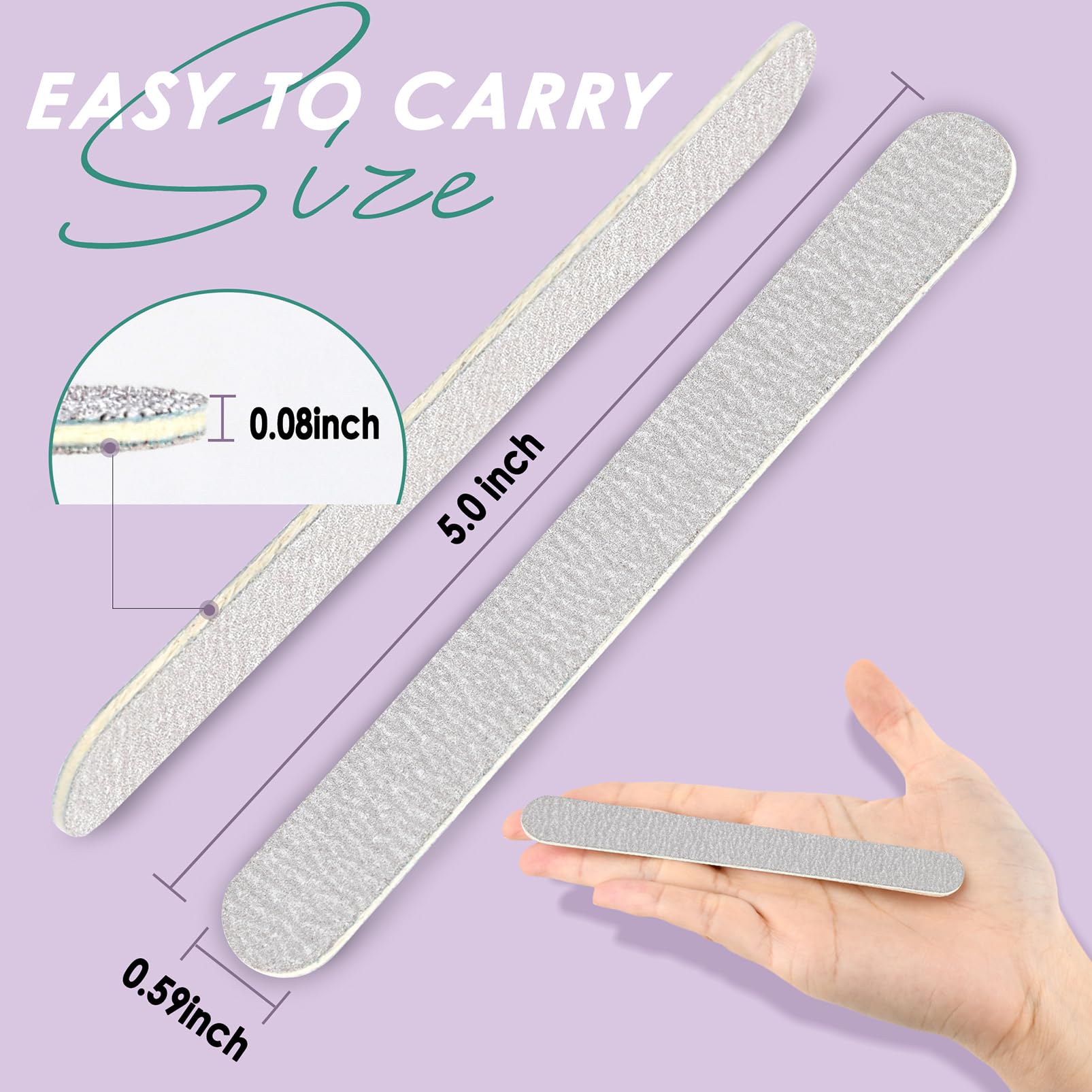 SALVMARY round-top design helps prevent nail injuries during filing