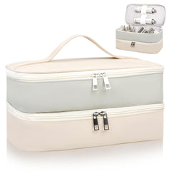 Sambois travel case double-layer outer shows organized storage for on-the-go styling