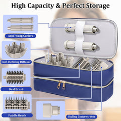 Sambois travel case shows double-layer storage for organized gear.