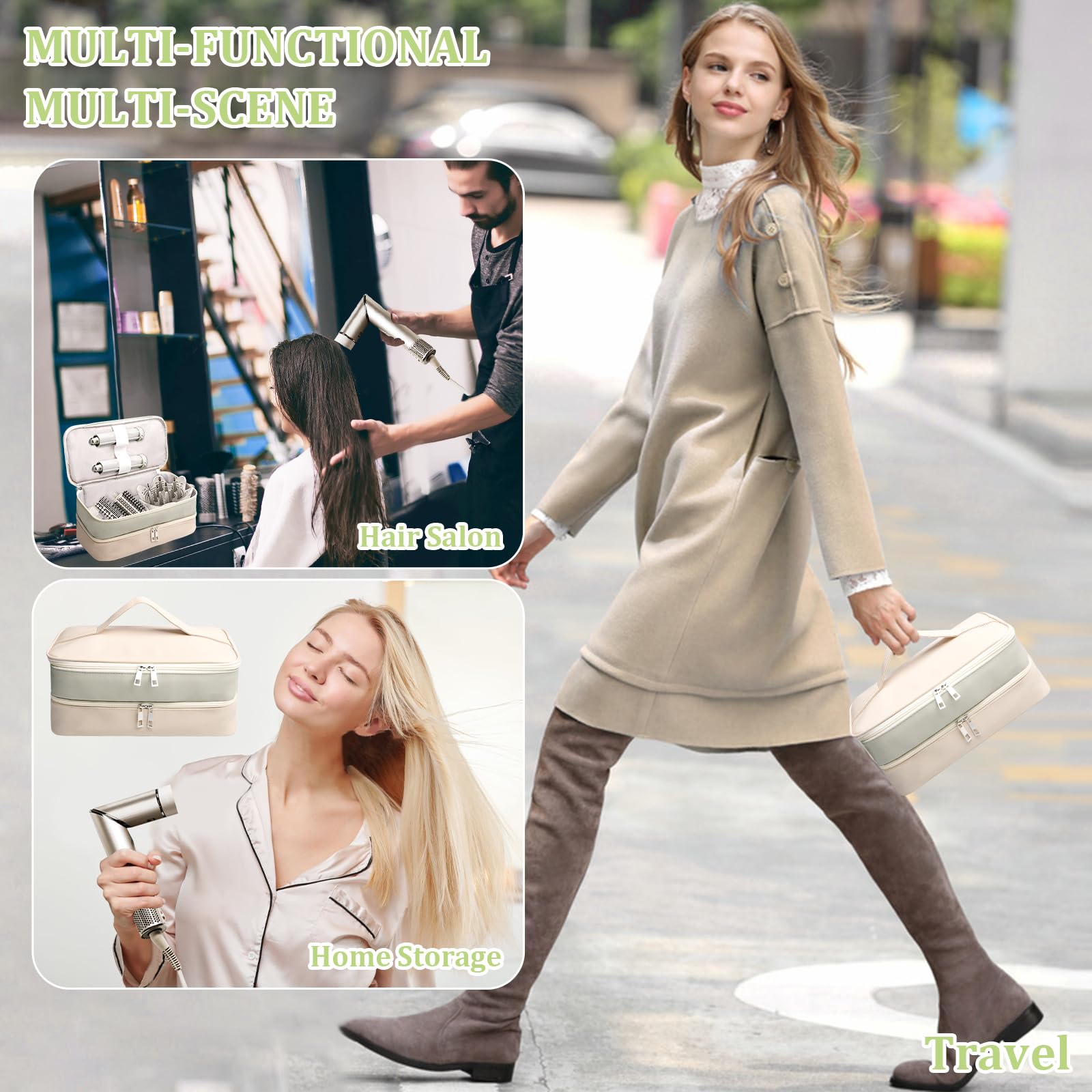Sambois travel case multi-purpose use supports travel, makeup, or tools