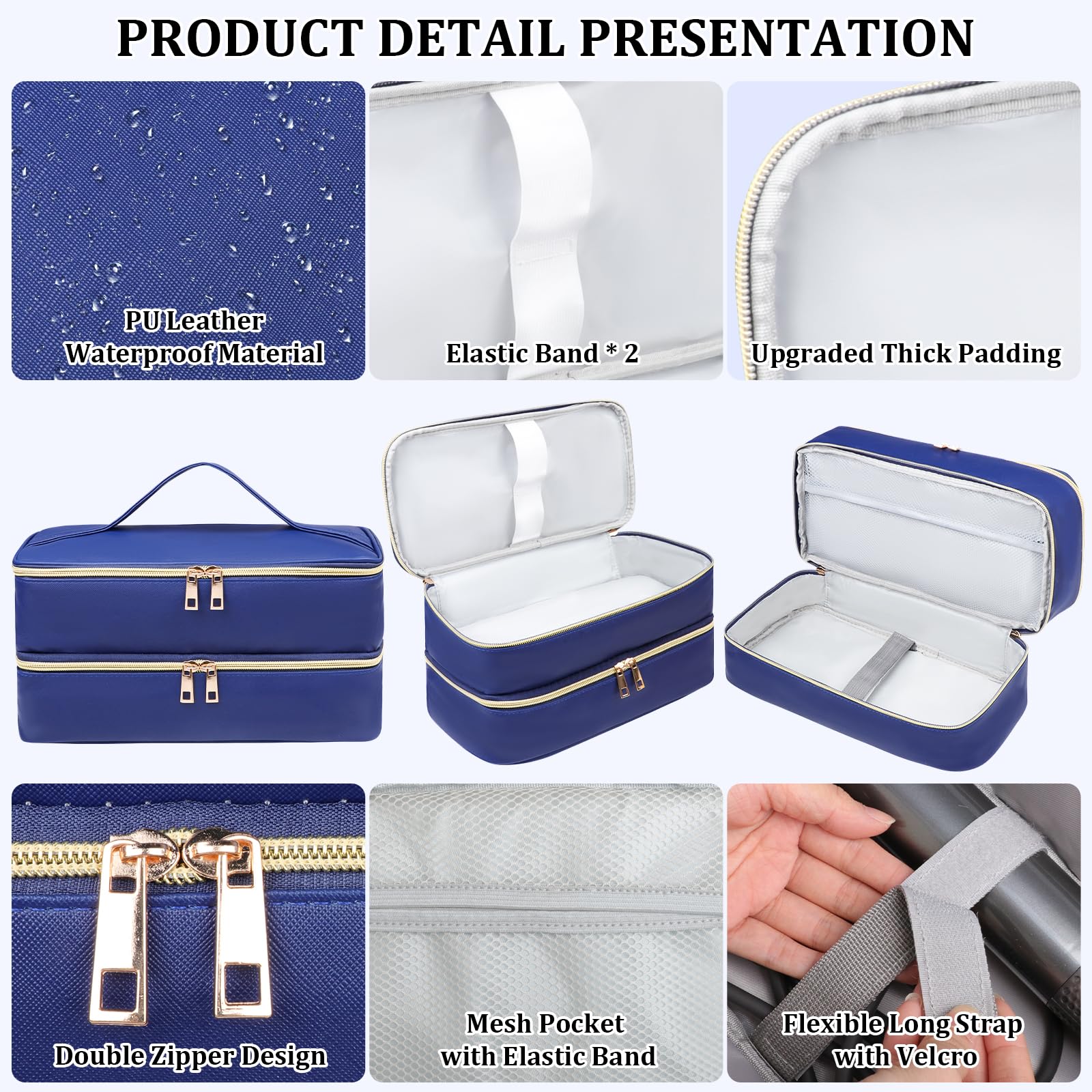 Sambois travel case outer scratch-proof material guards against nicks.