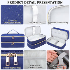 Sambois travel case outer scratch-proof material guards against nicks.