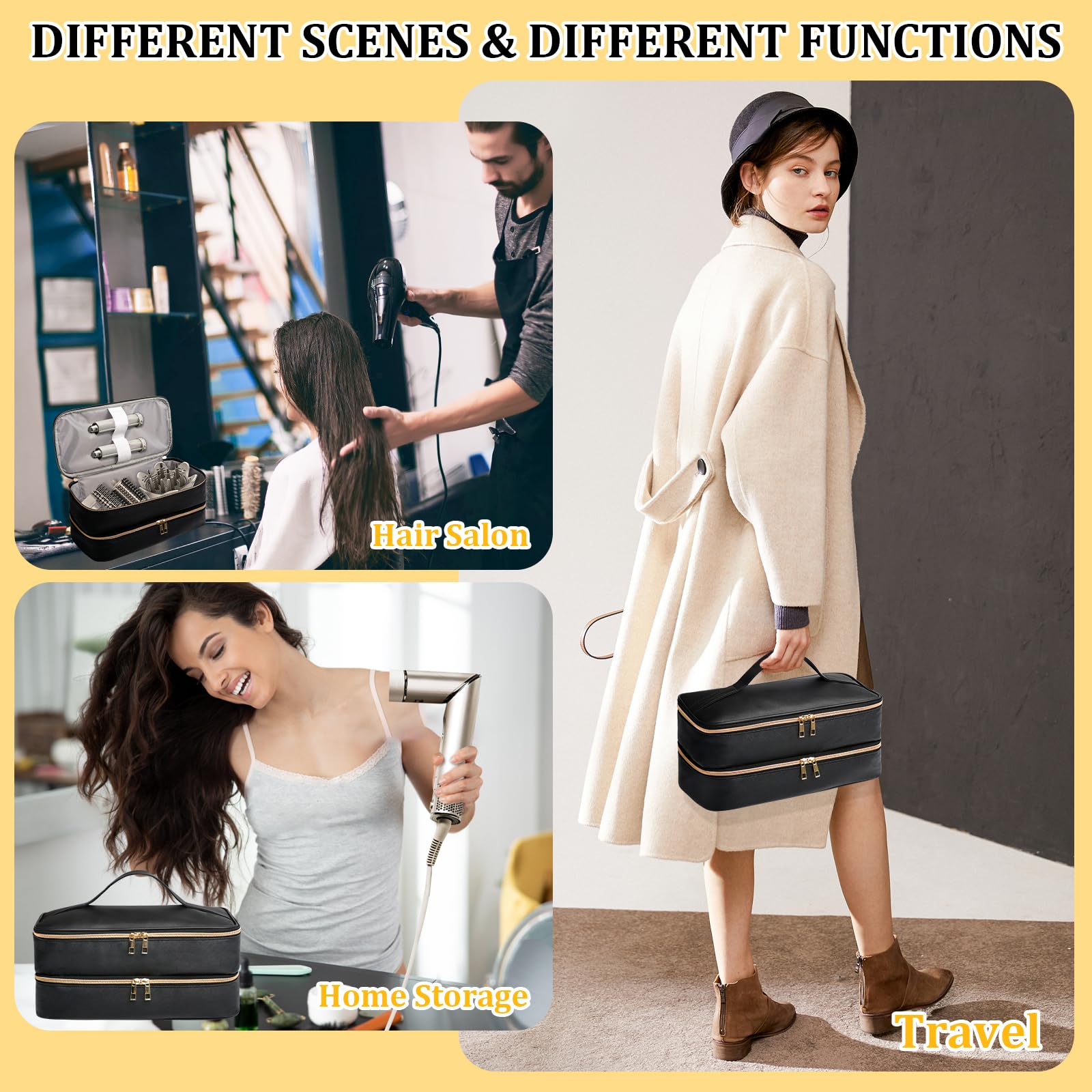 Sambois travel case top-handle design for easy carrying and quick access