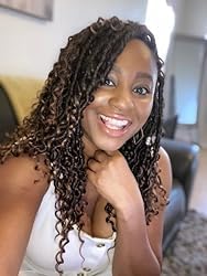 SAMBRAID Goddess Locs color-t30 closeup highlights warm tones.