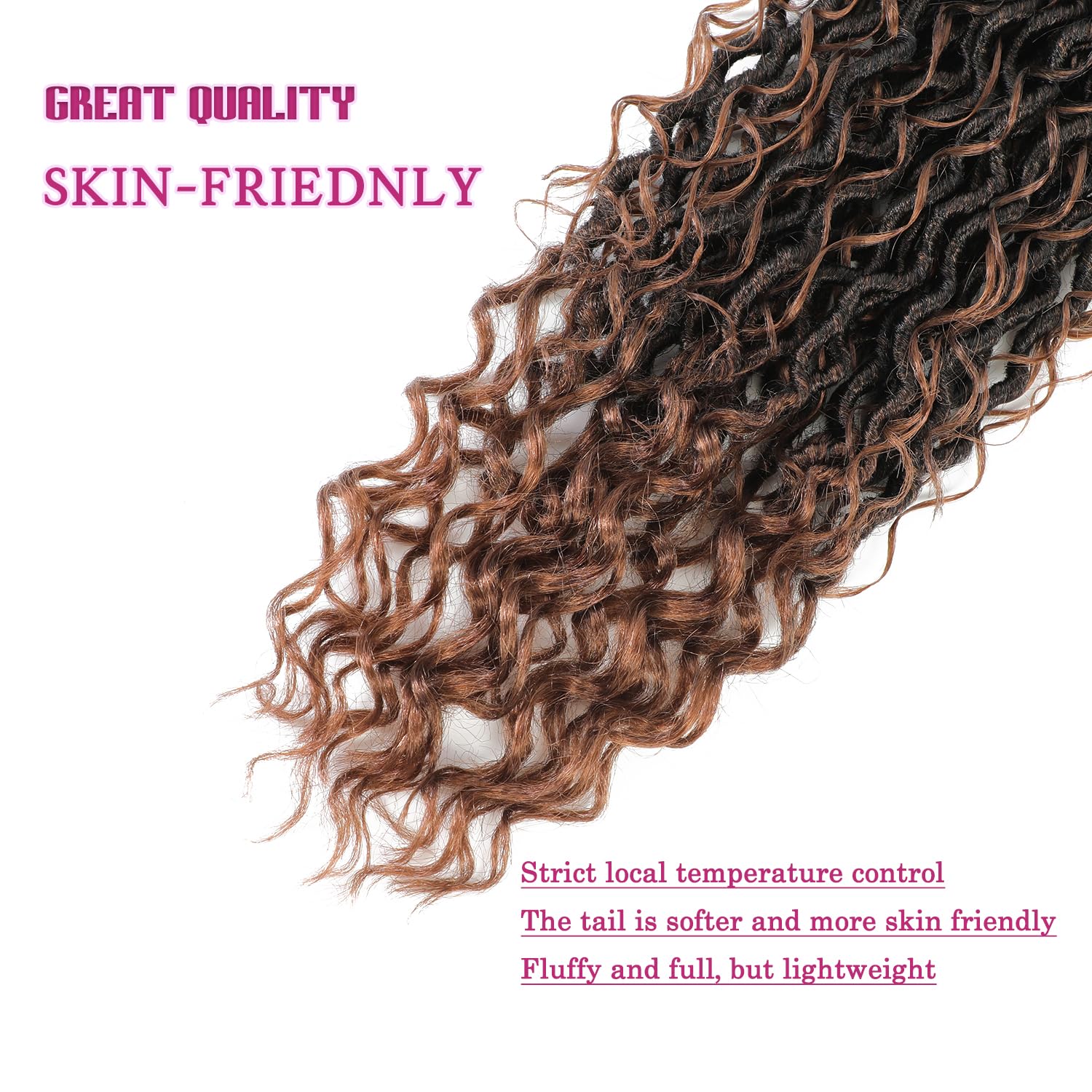 SAMBRAID Goddess Locs easy-install guide demonstrates simple styling steps.