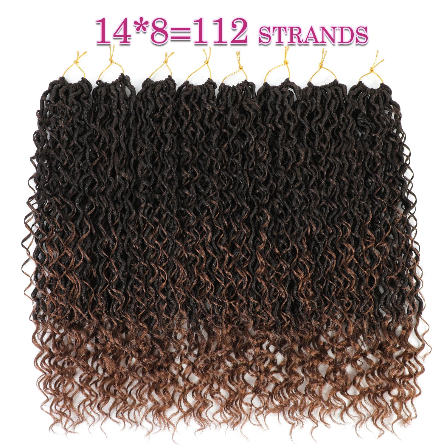 SAMBRAID goddess-locs packaged 112-pieces ready for install